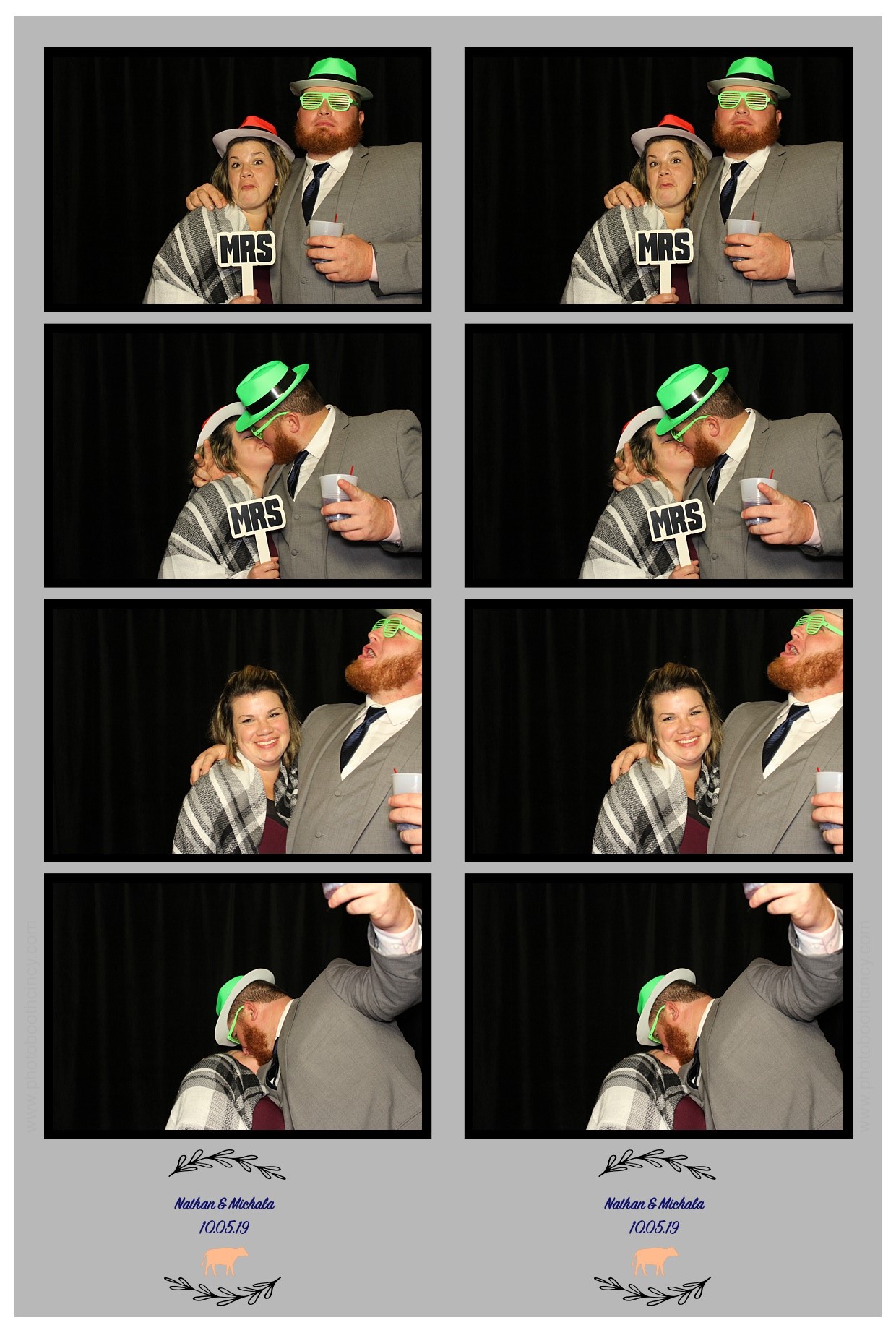 Michala Binkly & Nathan Hall Wedding Reception | View more photos from the event at gallery.photoboothcincy.com/u/PhotoBoothCincy/Michala-Binkly-Nathan-Hall-Wedding-Reception